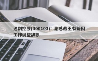 达刚控股(300103)：副总裁王有蔚因工作调整辞职