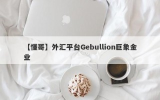 【懂哥】外汇平台Gebullion巨象金业
