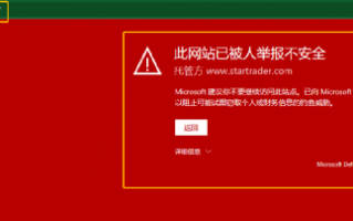 The official website of the brokerage company Startrader cannot be opened, the supervisory card is fake, and the gold will not be given!Intersection