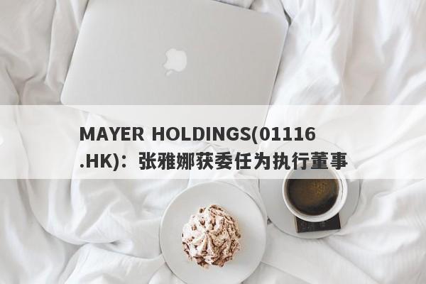 MAYER HOLDINGS(01116.HK)：张雅娜获委任为执行董事-第1张图片-要懂汇圈网