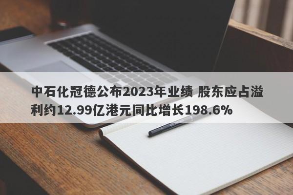 中石化冠德公布2023年业绩 股东应占溢利约12.99亿港元同比增长198.6%-第1张图片-要懂汇圈网